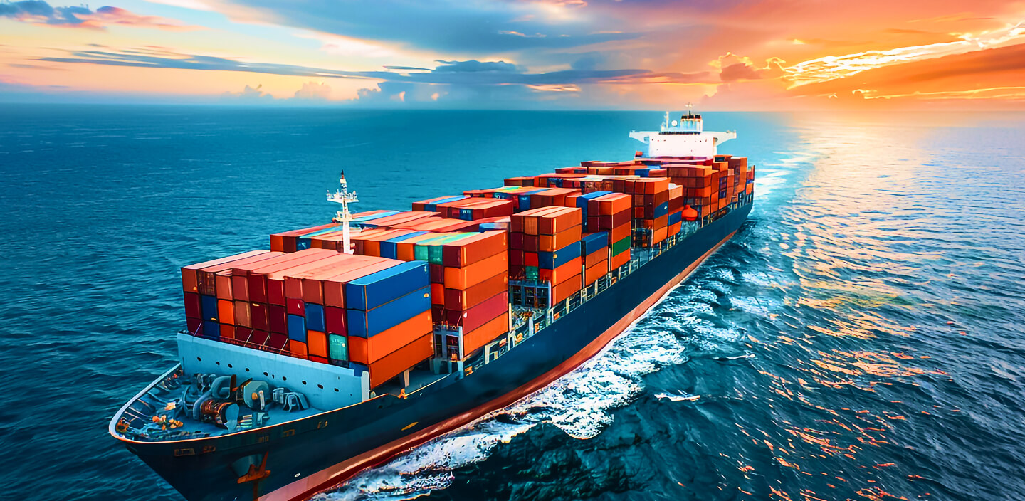 container ship is carrying containers ocean